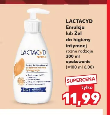 Emulsja do higieny intymnej Lactacyd promocja w Kaufland