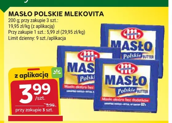 Masło Polskie Mlekovita promocja w Stokrotka