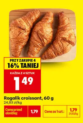 Rogalik croissant promocja w Biedronka