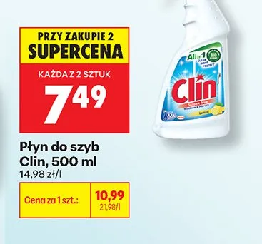 Płyn do szyb Clin promocja w Biedronka