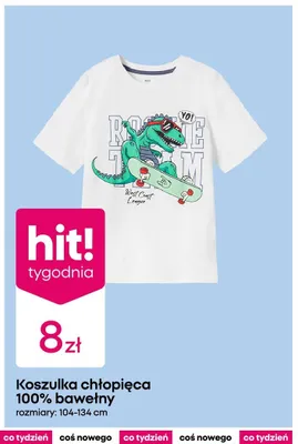 Koszulka chłopięca 100% bawełny promocja w Pepco