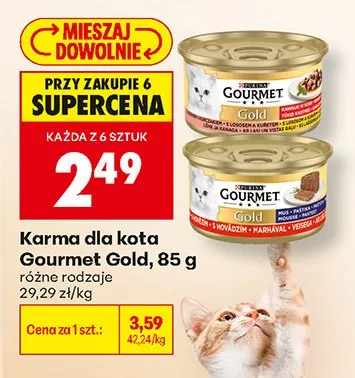 Karma dla kota Gourmet Gold promocja w Biedronka
