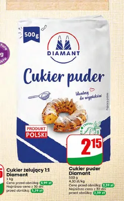 Cukier puder Diamant promocja w Dino
