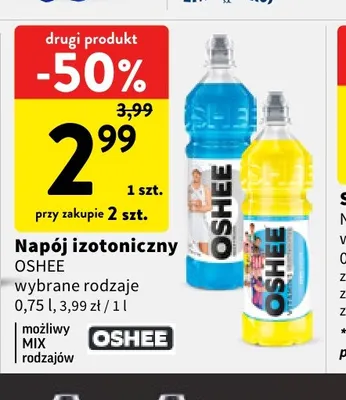 Napój izotoniczny Oshee promocja w Intermarche