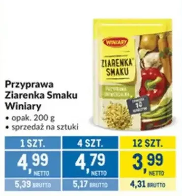Przyprawa Ziarenka Smaku Winiary promocja w Makro