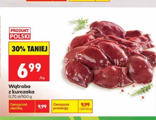 Wątroba z kurczaka promocja w Biedronka