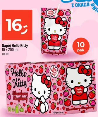 Napój Hello Kitty 10-pak 200ml promocja w Dealz