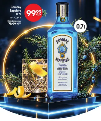 Gin Bombay Sapphire promocja w Żabka