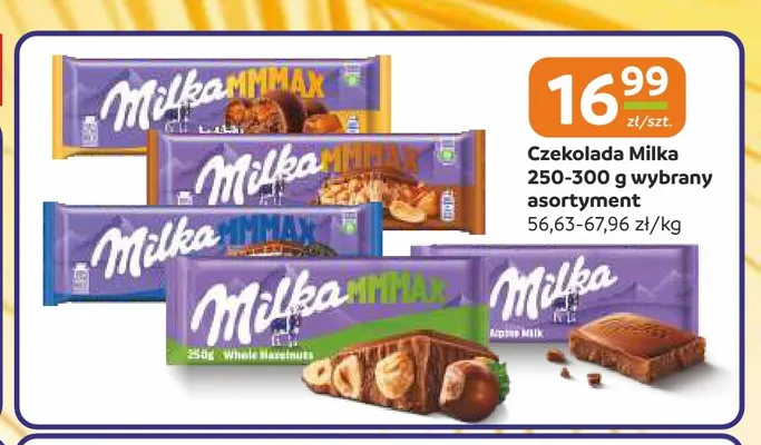 Czekolada Milka MMMAX Alpine Milk promocja w Gama