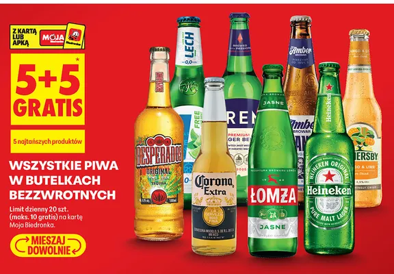 Piwo bezalkoholowe Lech Lime Mint promocja w Biedronka