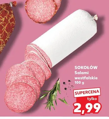 Salami westfalskie Sokołów promocja w Kaufland