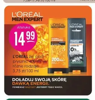 Żel pod prysznic L'Oréal Men Expert promocja w Drogerie Jasmin
