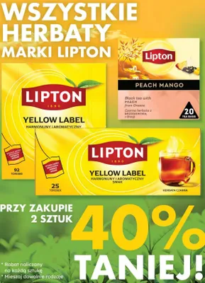 Herbata Peach Mango czarna herbata z brzoskwinią z Grecji promocja w Dino