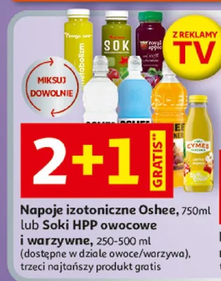 Napoje izotoniczne Oshee promocja w Auchan
