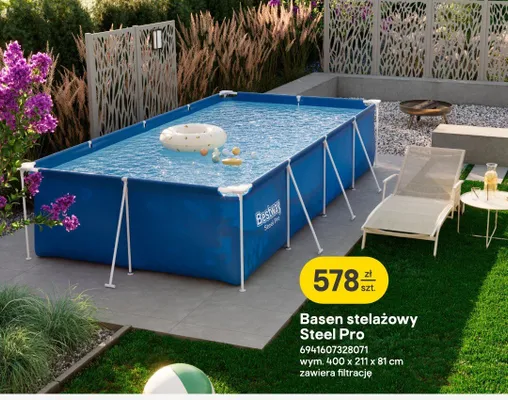 Basen stelażowy Bestway Steel Pro promocja w Castorama