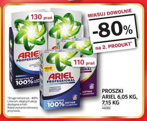 Proszek Ariel 7,15kg promocja w Selgros