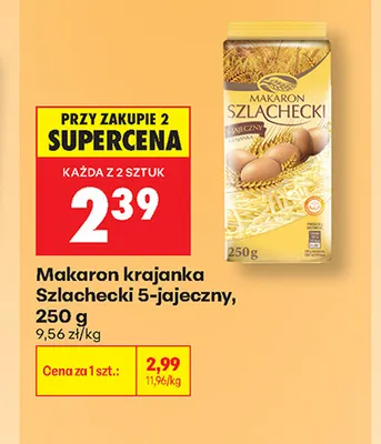 Makaron krajanka Szlachecki 5-jajeczny promocja w Biedronka