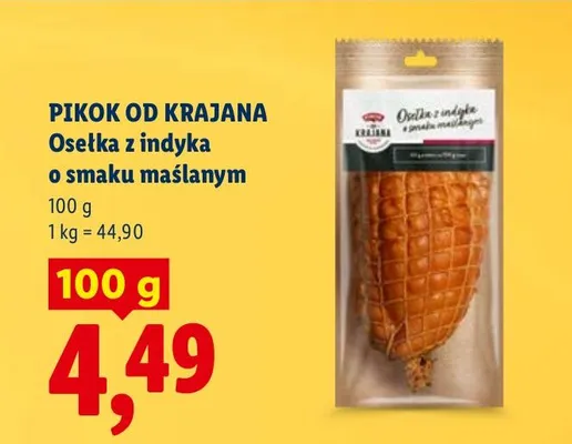 Osełka z indyka o smaku maślanym promocja w Lidl