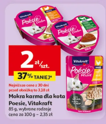 Mokra karma dla kota Poésie, Vitakraft promocja w Auchan