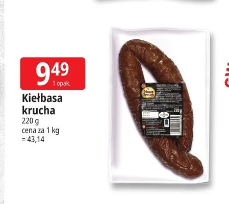 Kiełbasa krucha Nasze Specjały promocja w Leclerc