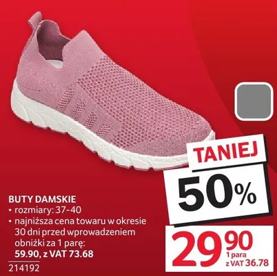 Buty damskie 36-40 promocja w Selgros