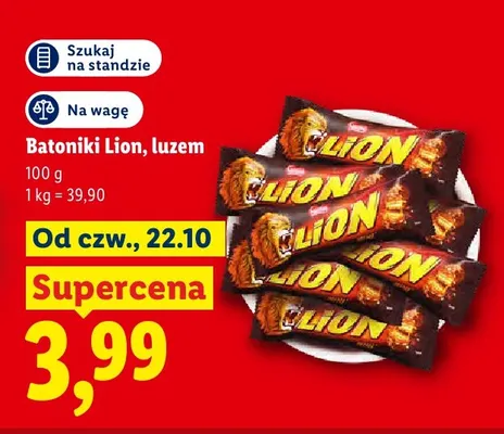 Batoniki Lion luzem promocja w Lidl