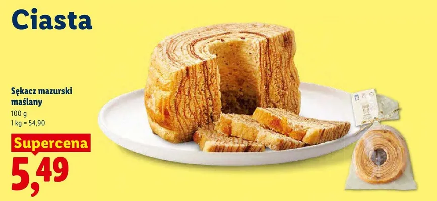 Sękacz mazurski maślany promocja w Lidl