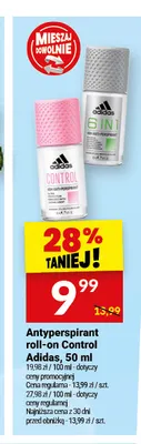 Antyperspirant roll-on Control Adidas promocja w Twój Market