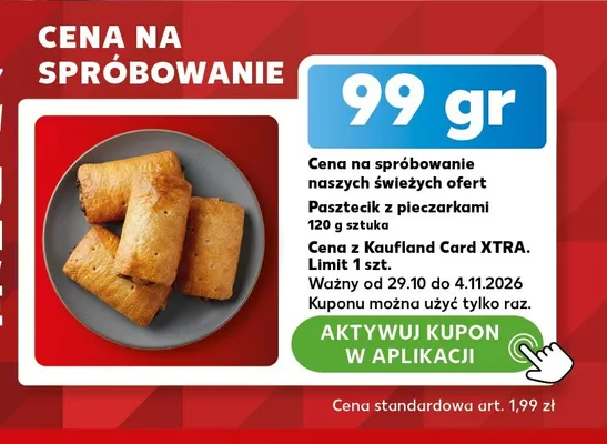 Pasztecik z pieczarkami promocja w Kaufland