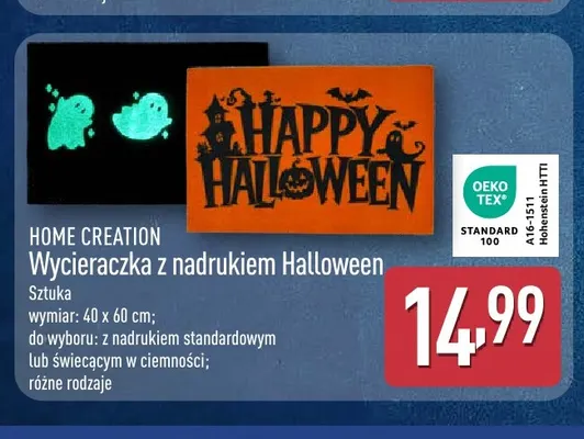 Wycieraczka z nadrukiem Halloween 40x60 cm Home Creation promocja w Aldi