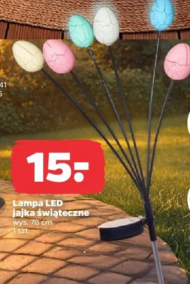 Lampa LED jajka świąteczne promocja w Netto