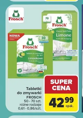 Tabletki do zmywarki Frosch promocja w Carrefour