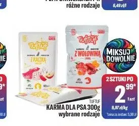 Karma dla psa Tuftuf promocja w Tomi Markt