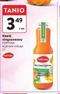 Napój niegazowany Fortuna Multiwitamina Witalność promocja w Intermarche