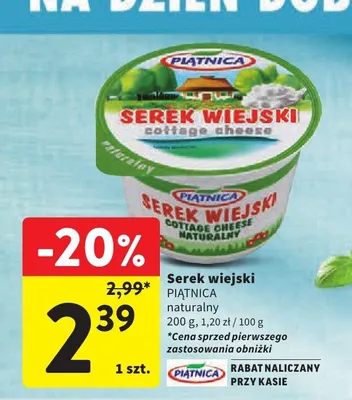 Serek wiejski naturalny Piątnica promocja w Intermarche
