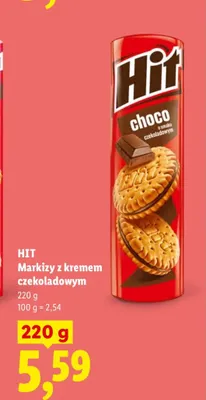 Markizy z kremem czekoladowym Hit promocja w Lidl