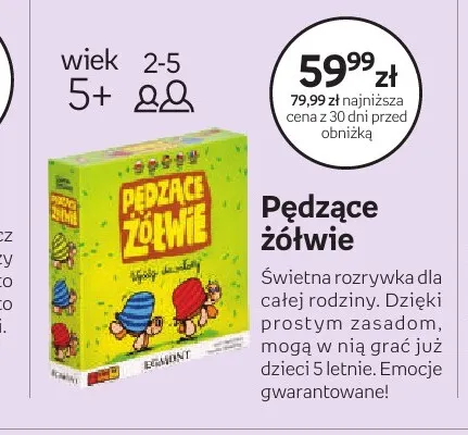 Gra planszowa Pędzące żółwie Egmont promocja w Empik