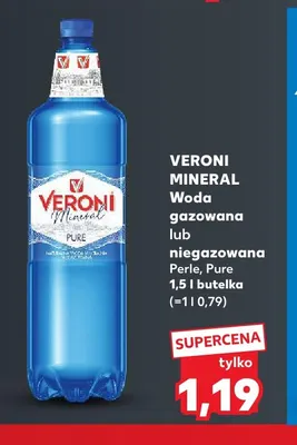 Woda niegazowana Veroni Mineral Pure promocja w Kaufland
