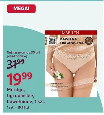 Figi damskie bawełniane promocja w Rossmann