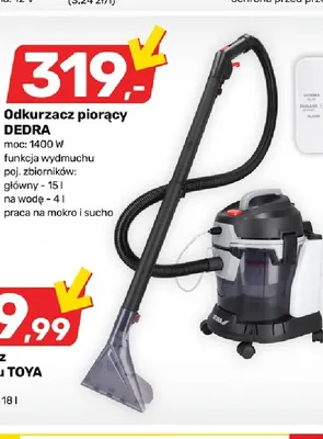 Odkurzacz piorący Dedra promocja w Bricomarche