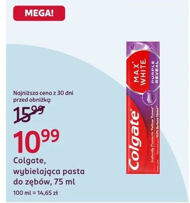 Wybielająca pasta do zębów promocja w Rossmann
