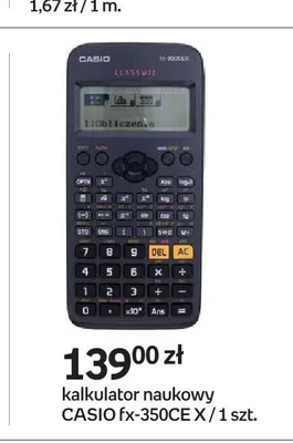 Kalkulator naukowy CASIO fx-350CE X promocja w Empik