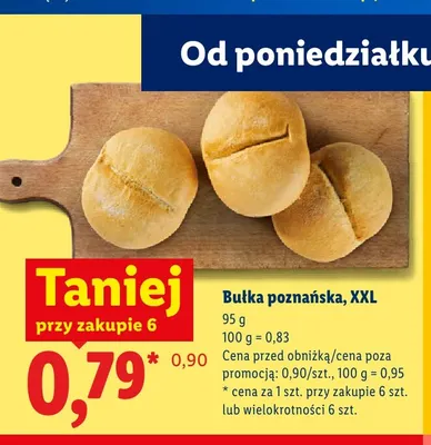 Bułka poznańska XXL promocja w Lidl