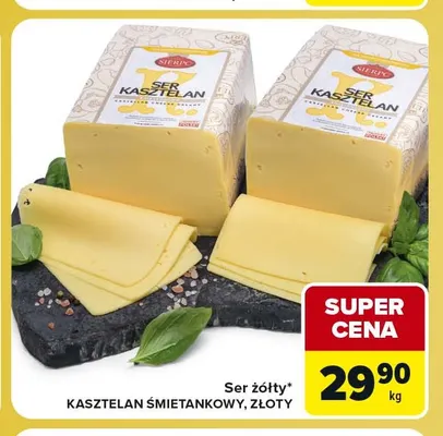 Ser żółty Kasztelan złoty Sierpc promocja w Carrefour Market