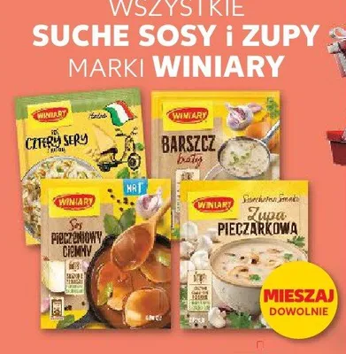 Suche sosy i zupy Winiary promocja w Kaufland