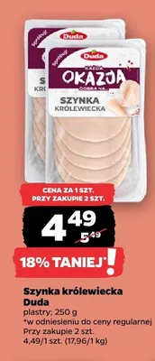 Szynka królewiecka Duda promocja w Netto