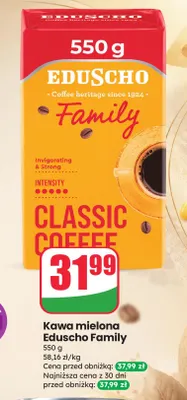 Kawa mielona Eduscho Family promocja w Dino