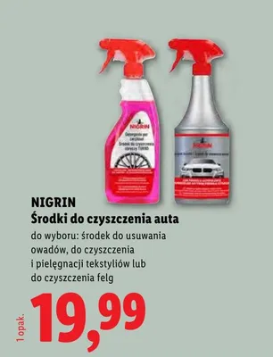 Środki do czyszczenia auta promocja w Lidl