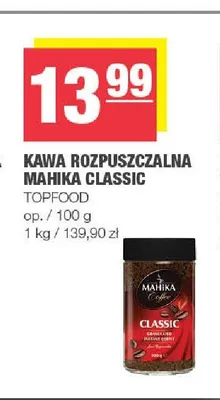 Kawa rozpuszczalna Mahika Classic promocja w SPAR