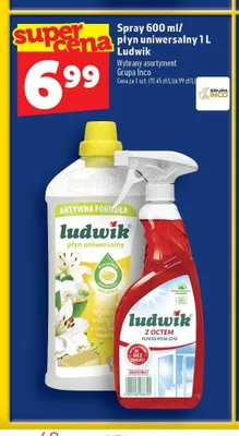 Płyn do mycia szyb z octem Ludwik Grapefruit promocja w TOPAZ